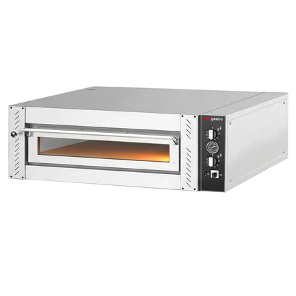GGM Gastro Electric Deck Pizza Oven - Single Deck - Refractory Stone Deck - 6 - Ø 30cm (30.5 cm) - Mechanical Controls - up to 450°C