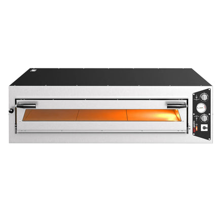 GGM Gastro Electric Deck Pizza Oven - Single Deck - Refractory Stone Deck - 9 x Ø 34cm (34 cm) - up to 450°C