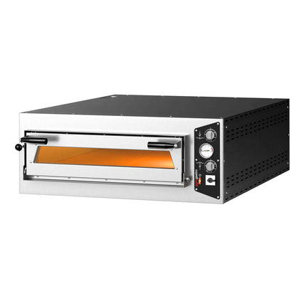 GGM Gastro Electric Deck Pizza Oven - Single Deck - Refractory Stone Deck - 6 - Ø 35cm (35.1 cm) - Mechanical Controls - up to 450°C
