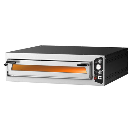 GGM Gastro Electric Deck Pizza Oven - Single Deck - Refractory Stone Deck - 9 x Ø 34cm (34 cm) - up to 450°C
