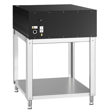 GGM Gastro Electric Deck Pizza Oven - Single Deck - Refractory Stone Deck - 6 - Ø 35cm (35.1 cm) - 230V 3 Phase - Touchscreen Controls - up to 400°C - incl. Base frame
