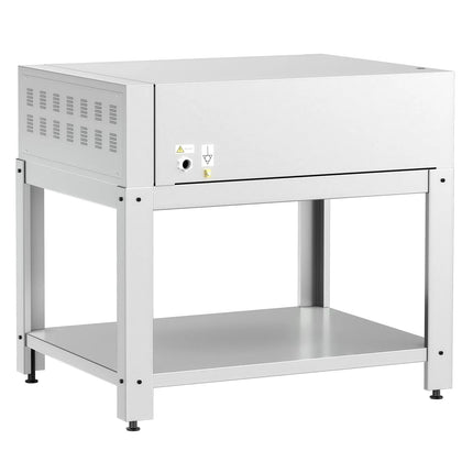 GGM Gastro Electric Deck Pizza Oven - Single Deck - Refractory Stone Deck - 9 x Ø 30cm (30.5 cm) - Mechanical Controls - up to 450°C - incl. Base frame