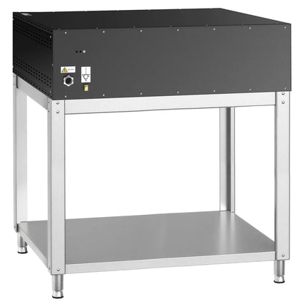 GGM Gastro Electric Deck Pizza Oven - Single Deck - Refractory Stone Deck - 9 x Ø 34cm (34 cm) - 230V 3 Phase - Mechanical Controls - up to 450°C - incl. Base frame