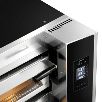 GGM Gastro Electric Deck Pizza Oven - Single Deck - Refractory Stone Deck - 9 - Ø 35cm (35.1 cm) - Touchscreen Controls - up to 400°C