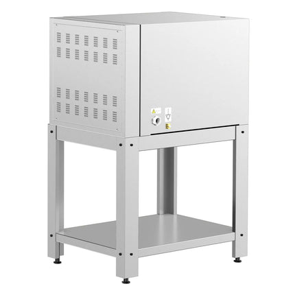 GGM Gastro Electric Deck Pizza Oven - Twin Deck - Refractory Stone Deck - 4+4 - Ø 34cm (34 cm) - Mechanical Controls - incl. Base frame