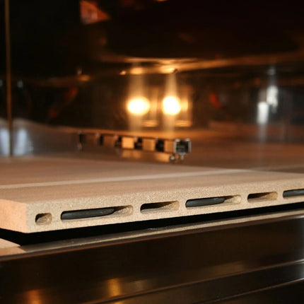 GGM Gastro Electric Deck Pizza Oven - Twin Deck - Refractory Stone Deck - 4+4 x Ø 34cm (33 cm) - Mechanical Controls