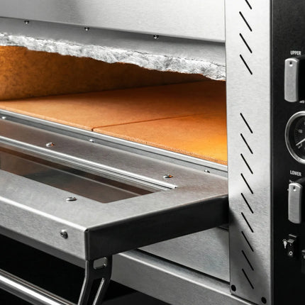 GGM Gastro Electric Deck Pizza Oven - Twin Deck - Refractory Stone Deck - 4+4 - Ø 30cm (30.5 cm) - up to 450°C