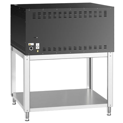 GGM Gastro Electric Deck Pizza Oven - Twin Deck - Refractory Stone Deck - 9+9 - Ø 35cm (35.1 cm) - Mechanical Controls - up to 450°C - incl. Base frame