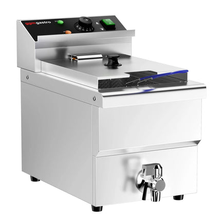 GGM Gastro Electric deep fryer - 12 litres - 3.25 kW - with drain tap