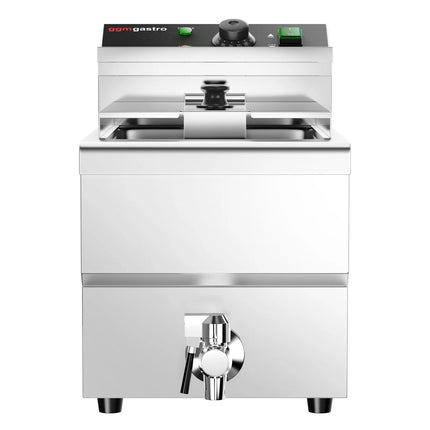 GGM Gastro Electric deep fryer - 12 litres - 3.25 kW - with drain tap