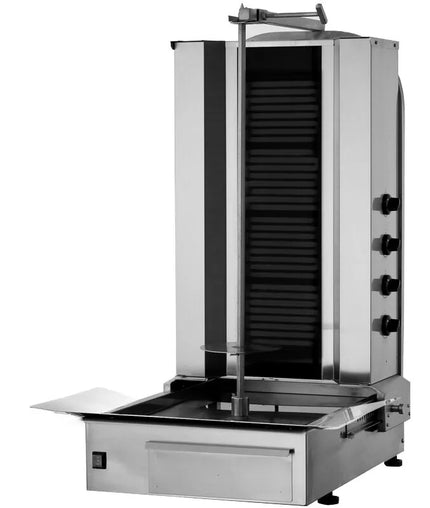 GGM Gastro Electric Doner Kebab Grill (Shawarma/Gyros) - 4 Burner - up to 60kg - 7.20kW - incl. 2 double doors - For CE
