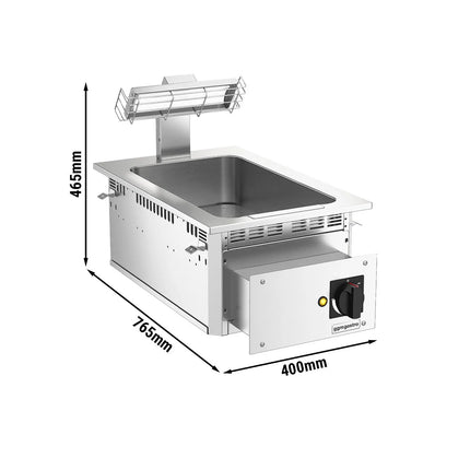 GGM Gastro Electric Drop-in Chip Scuttle – 1 kW – 1 × GN 1/1