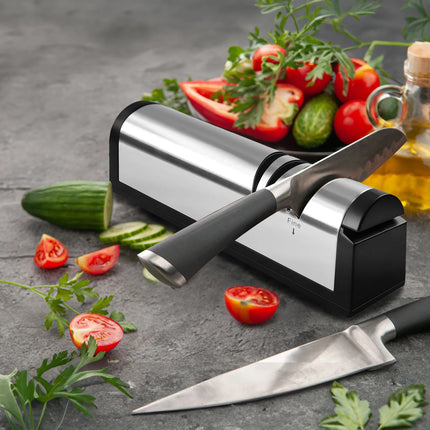 GGM Gastro Electric Knife Sharpener - Stainless Steel - 218x66x77mm