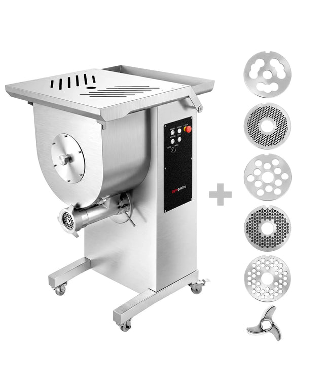GGM Gastro Electric meat grinder - Size 32 with meat mixer - 800-1000 kg/h - Capacity: 42 liters / 30 kg
