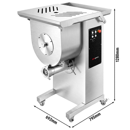 GGM Gastro Electric meat grinder - Size 32 with meat mixer - 800-1000 kg/h - Capacity: 42 liters / 30 kg