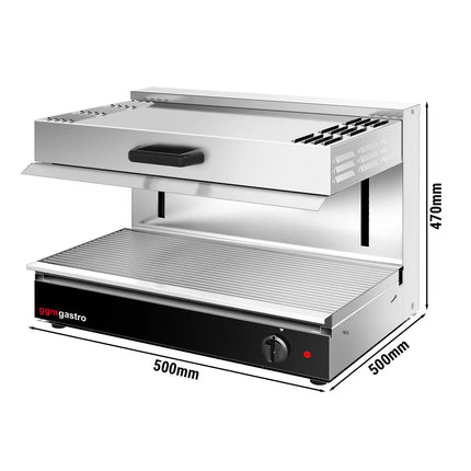GGM Gastro Electric Rise & Fall Salamander Grill SPECIAL - 1.7kW - 220V - Height-Adjustable Heating Elements