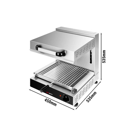 GGM Gastro Electric Rise & Fall Salamander Grill SPECIAL - 3kW - 220V - Height-Adjustable Heating Elements