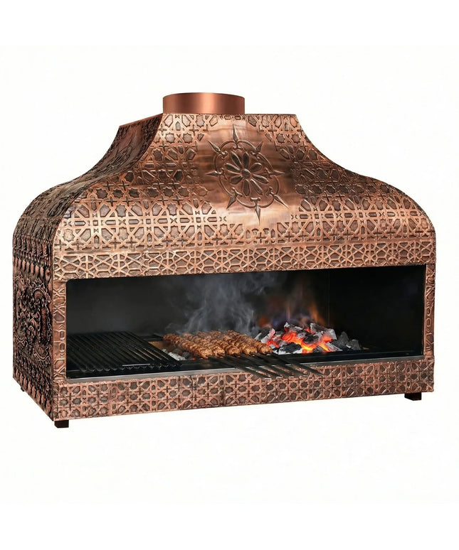 GGM Gastro Enclosed Copper Charcoal Grill - 1500mm