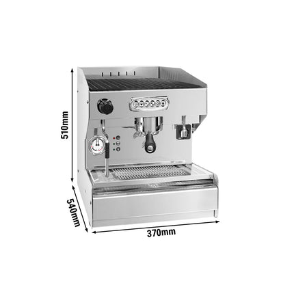 GGM Gastro Espresso Machine "Allegro" - 1 Group - incl. Pre-infusion System & 1 Steam Wand