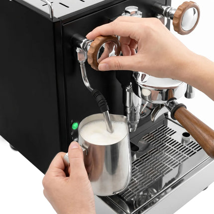 GGM Gastro Espresso Machine Compact - 1 Group - Manual - Pre-infusion System & 1 Steam Wand - Black