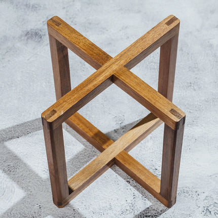 GGM Gastro Etagere / Buffet Stand - Bamboo - Brown - square - Height: 140mm - suitable for 10430 & 10435