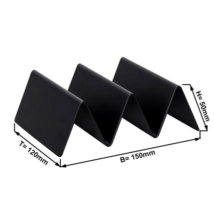 GGM Gastro Etagere / Buffet Stand - Black - with 2 shelves - Stainless steel, powder-coated