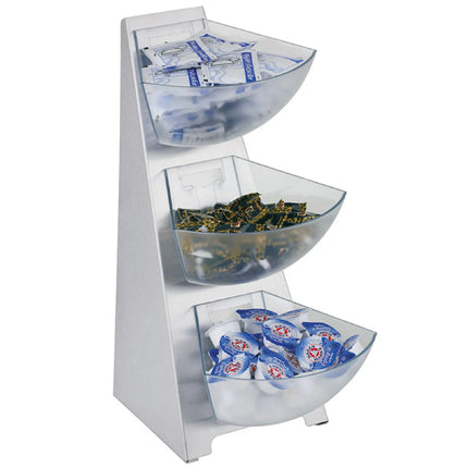 GGM Gastro Etagere / Buffet Stand - MULTI RACK - Stainless steel frame - Height: 410mm - with 3 shelves - suitable for 11455#6