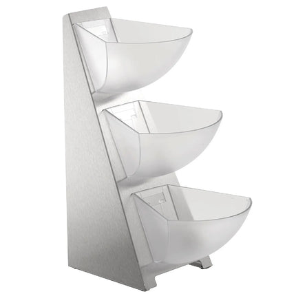 GGM Gastro Etagere / Buffet Stand - MULTI RACK - Stainless steel frame - Height: 410mm - with 3 shelves - suitable for 11455#6