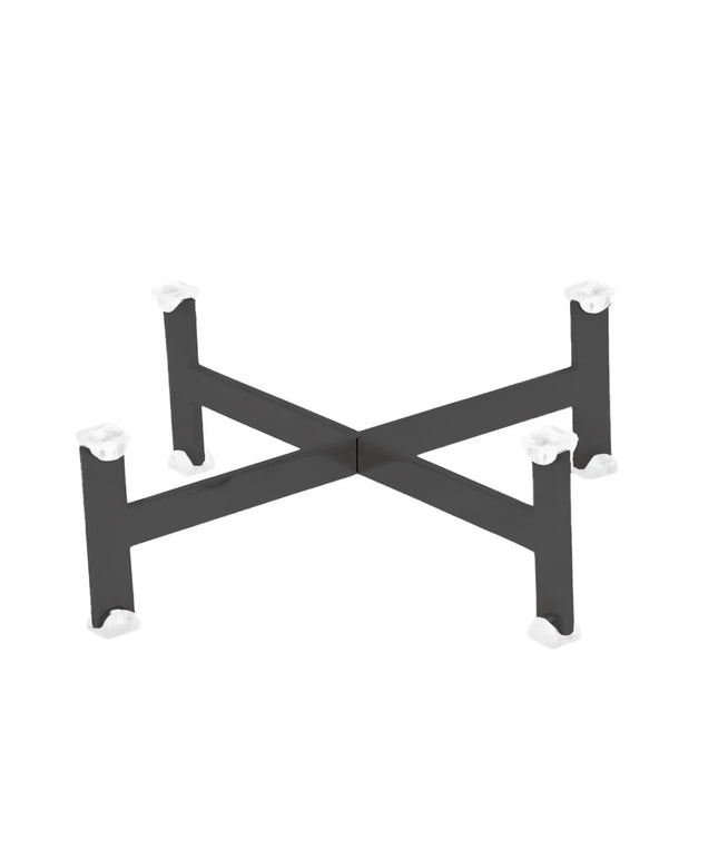 GGM Gastro Etagere / Buffet Stand - Powder-coated stainless steel - Black - square - Height: 70mm - suitable for platters & plates from 210mm
