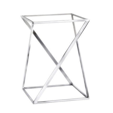 GGM Gastro Etagere / Buffet Stand - Stainless steel frame - Chrome - square - Height: 375mm - incl. 1 Melamine bowl