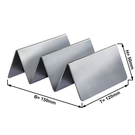 GGM Gastro Etagere / Buffet Stand - Stainless steel - Height: 50mm - with 3 shelves