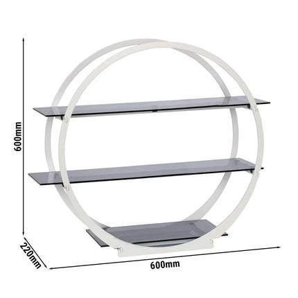 GGM Gastro Etagere / Buffet Stand - White - round - Ø 600mm - with 3 shelves