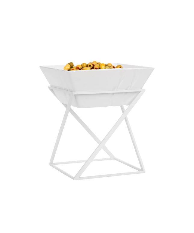 GGM Gastro Etagere / Buffet Stand - White - square - Height: 275mm - incl. 1 Melamine bowl