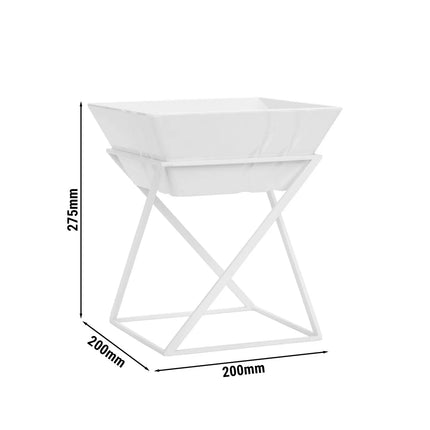 GGM Gastro Etagere / Buffet Stand - White - square - Height: 275mm - incl. 1 Melamine bowl