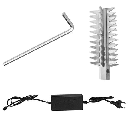 GGM Gastro Fish Descaler - Electric - 75W - Mains Cable - Stainless Steel & ABS