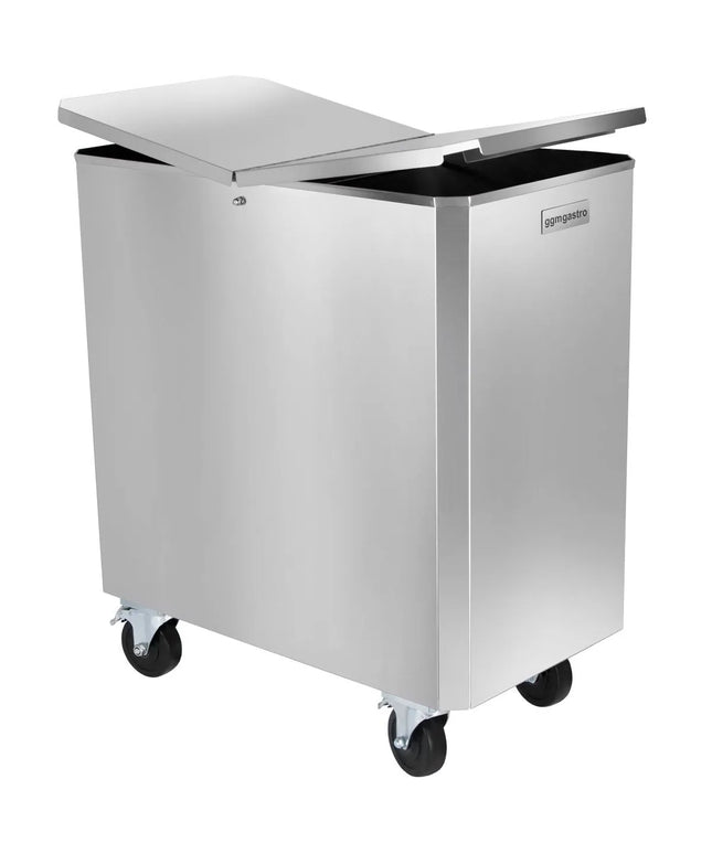 GGM Gastro Flour Storage Trolley - 125L - Stainless Steel - Mobile on Castors