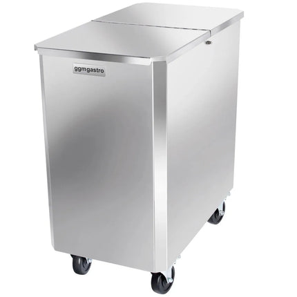 GGM Gastro Flour Storage Trolley - 125L - Stainless Steel - Mobile on Castors