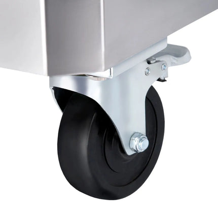 GGM Gastro Flour Storage Trolley - 150L - Stainless Steel - Mobile on Castors