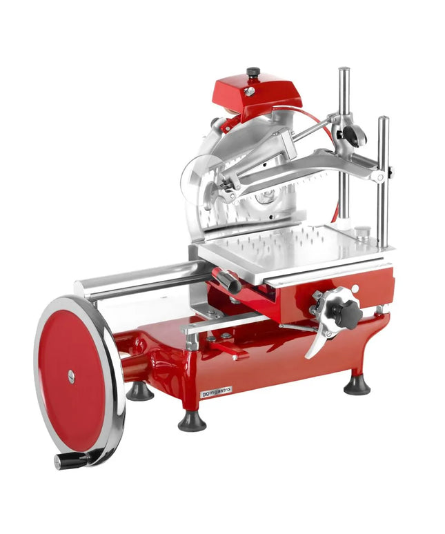 GGM Gastro Flywheel Meat Slicer - Blade 300mm - Red