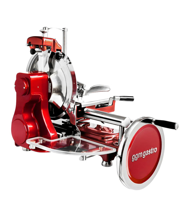 GGM Gastro Flywheel Meat Slicer - Blade 300mm - Red