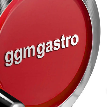 GGM Gastro Flywheel Meat Slicer - Blade 300mm - Red - with Pedestal Stand