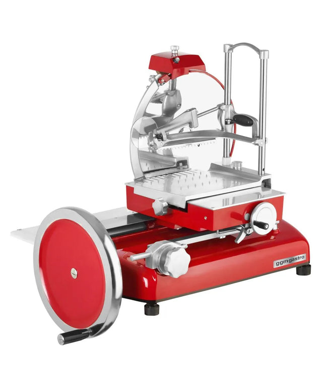 GGM Gastro Flywheel Meat Slicer - Blade 350mm - Red