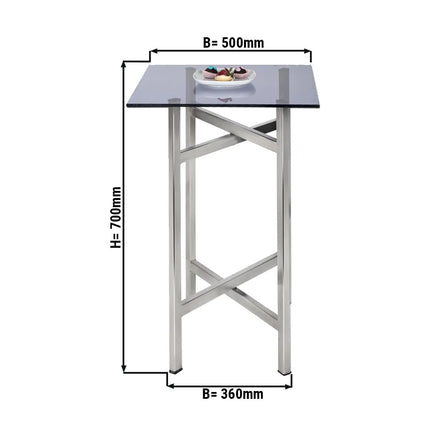 GGM Gastro Folding Side Table - 50x50cm
