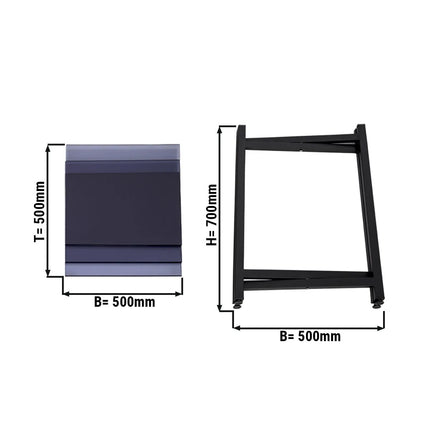 GGM Gastro Folding Side Table - 50x50cm