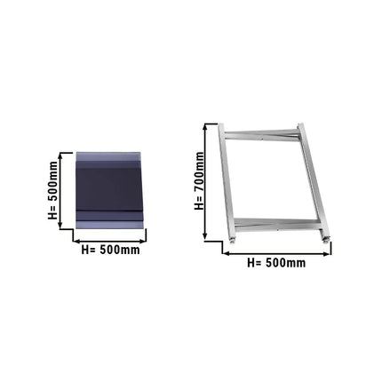 GGM Gastro Folding Side Table - 50x50cm