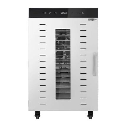 GGM Gastro Food Dehydrator - with 16 Shelves - Stainless Steel - Digital Timer - 1.5kW