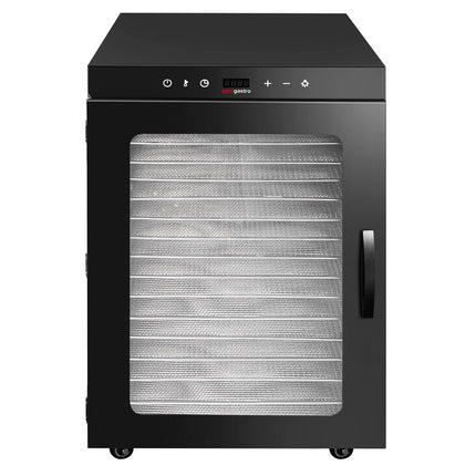 GGM Gastro Food Dehydrator - with 16 Trays - Black - Digital Timer - 1.5kW