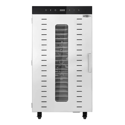 GGM Gastro Food Dehydrator - with 20 Shelves - Stainless Steel - Digital Timer - 2kW