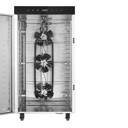 GGM Gastro Food Dehydrator - with 20 Shelves - Stainless Steel - Digital Timer - 2kW