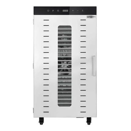 GGM Gastro Food Dehydrator - with 24 Trays - Stainless Steel - Digital Timer - 2kW